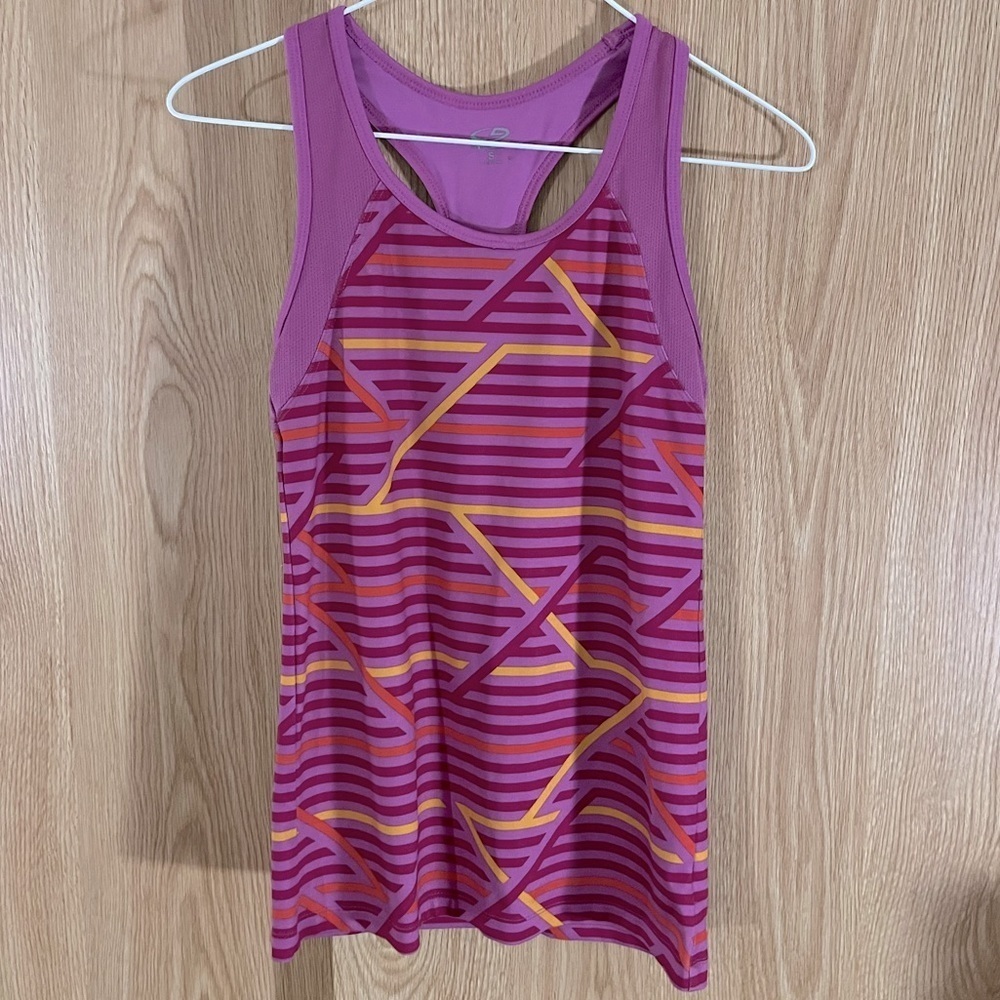 Champion Light Purple/ Striped Yoga Workout Top